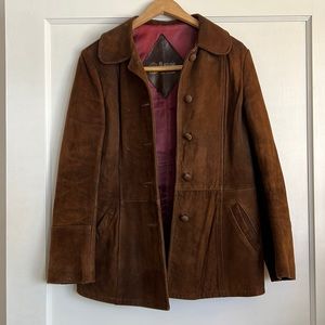 Vintage 1970s, 1980s suede jacket by Marquis of London. Size medium/Unisex
